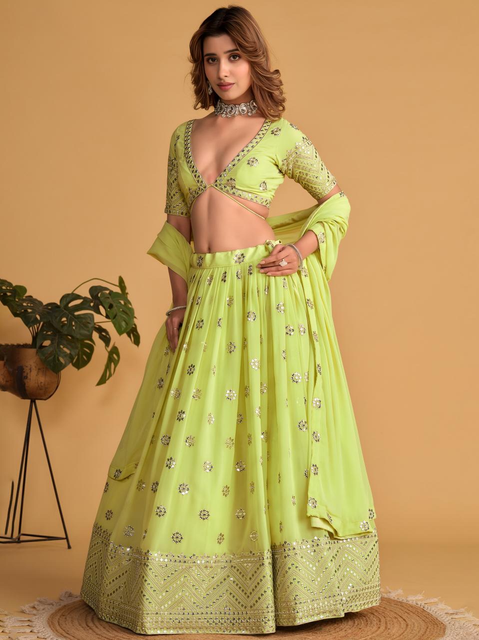 Sabella 5060 Lime catalog wholesale lehenga shop in chennai