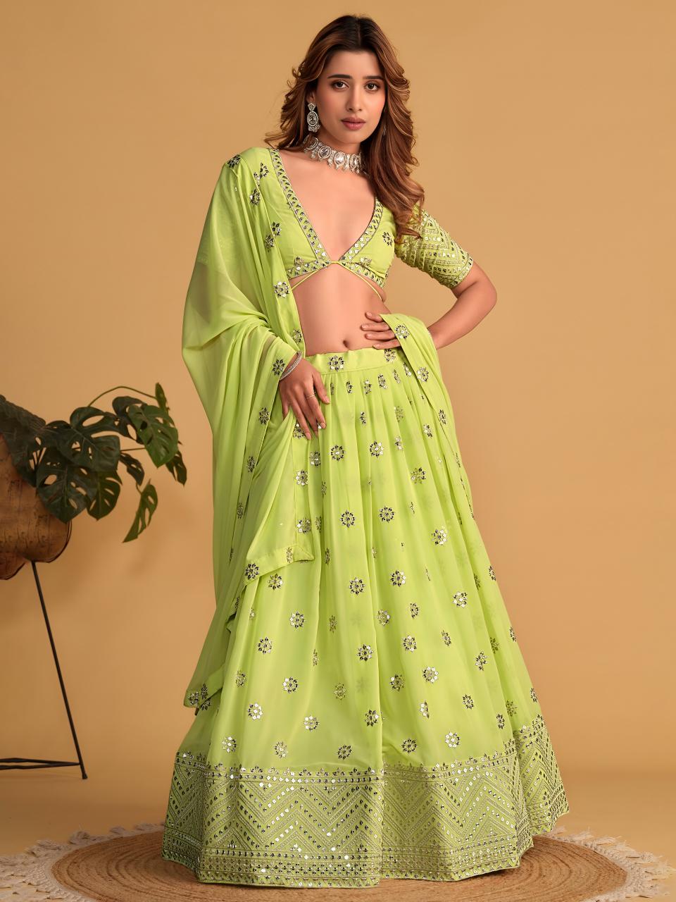 Sabella 5060 Lime catalog wholesale lehenga shop in chennai