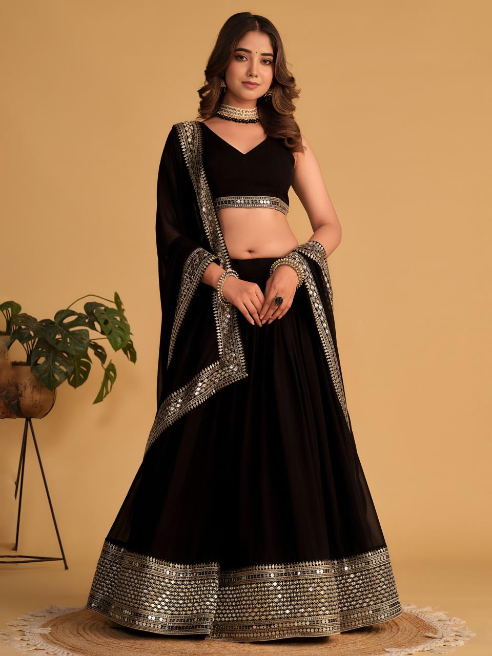 Sabella 5061 Black catalog wholesale lehenga shop in delhi