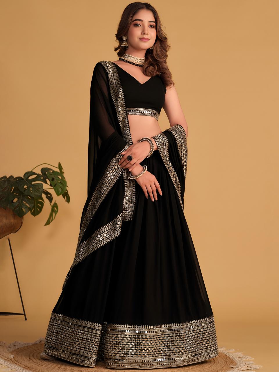 Sabella 5061 Black catalog wholesale lehenga shop in delhi