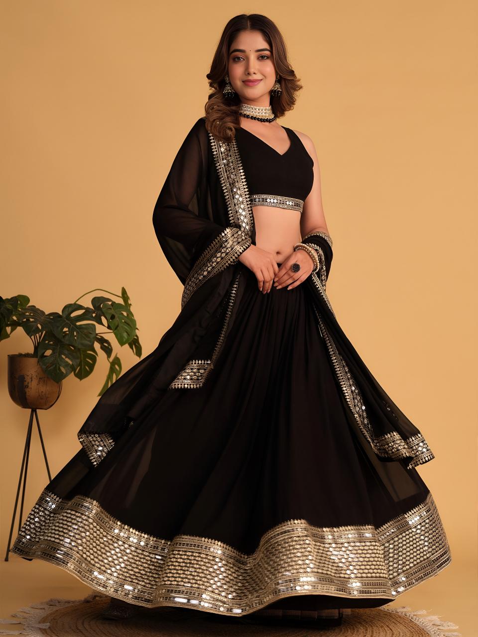 Sabella 5061 Black catalog wholesale lehenga shop in delhi