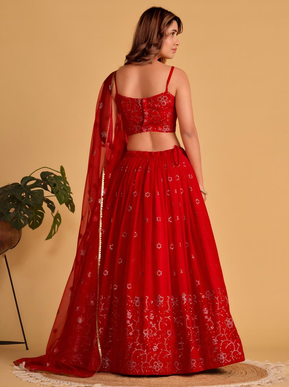 Sabella 5063 Red catalog wholesale lehenga shops in chickpet bangalore