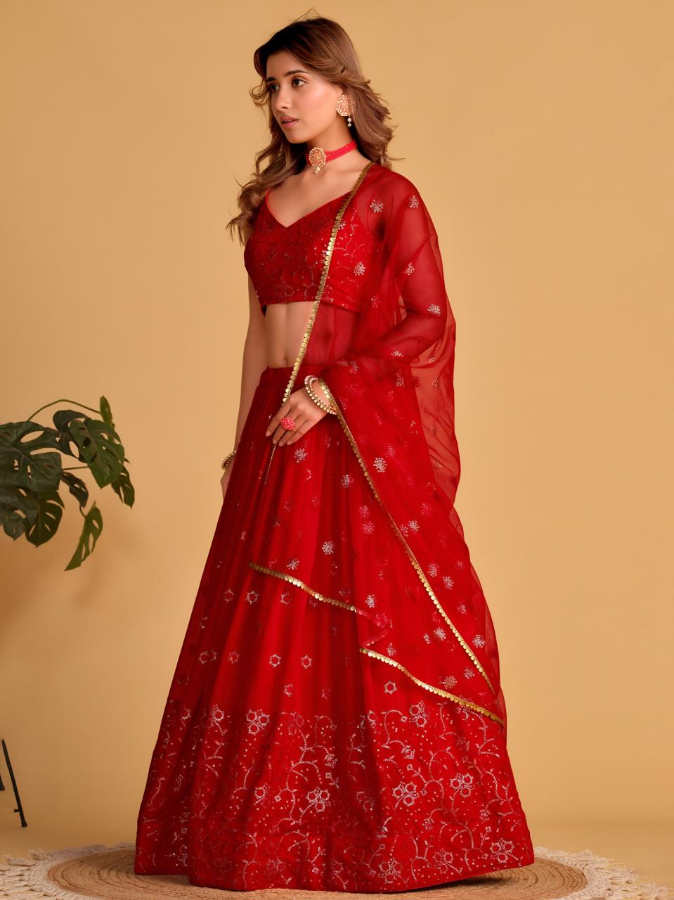 Sabella 5063 Red catalog wholesale lehenga shops in chickpet bangalore