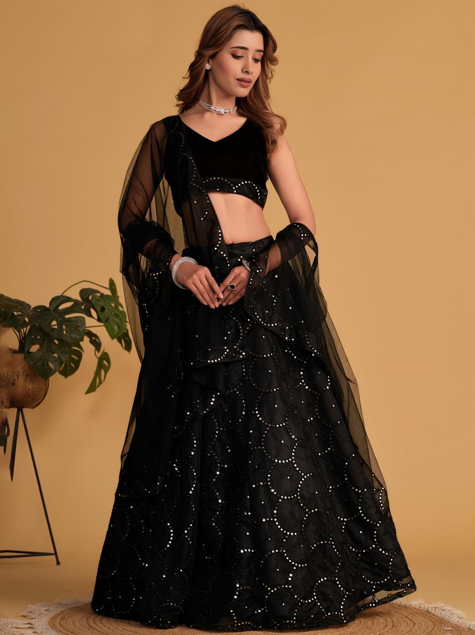 Sabella 5064 Black catalog wholesale lehenga shop in mumbai