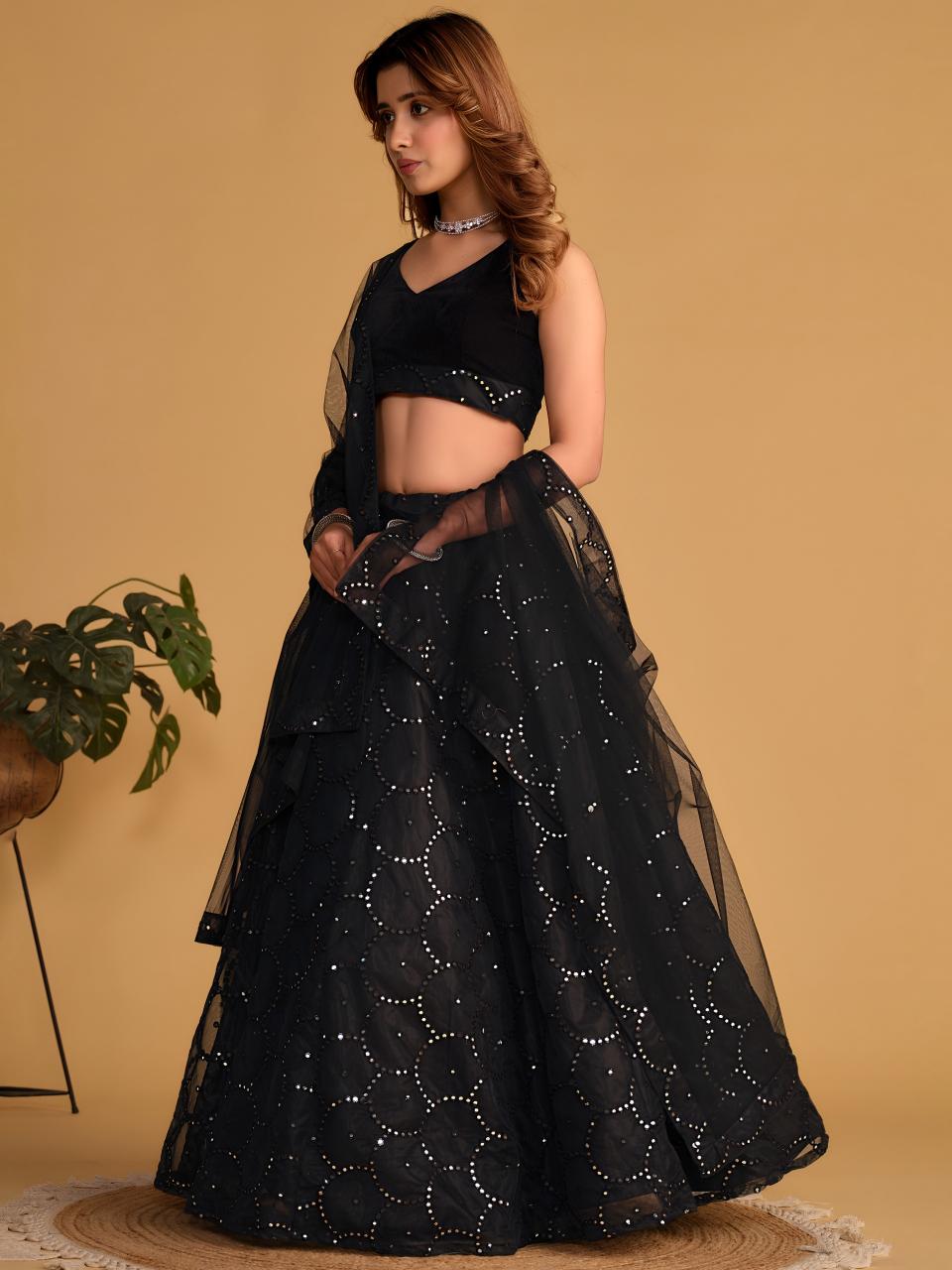 Sabella 5064 Black catalog wholesale lehenga shop in mumbai