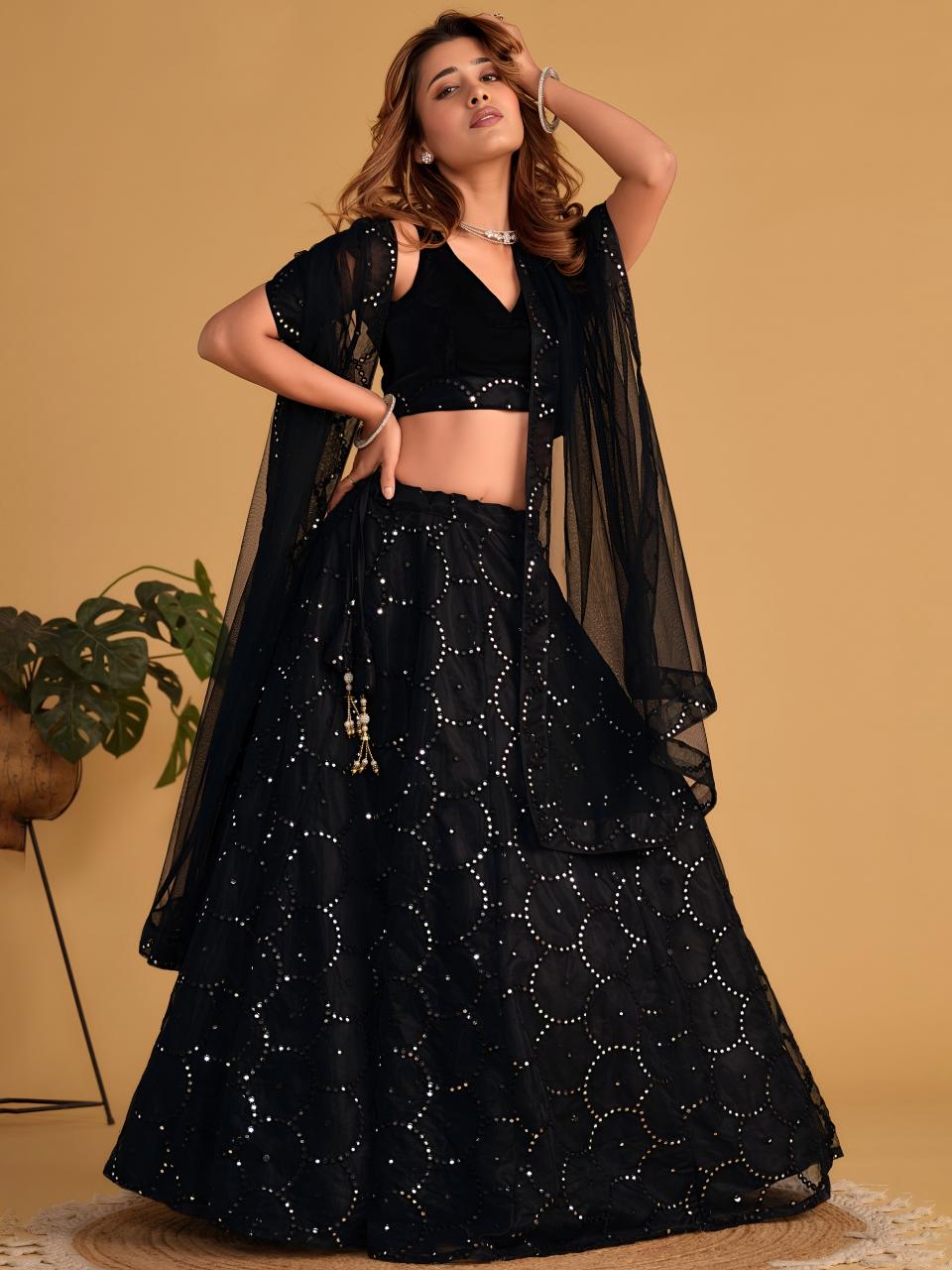 Sabella 5064 Black catalog wholesale lehenga shop in mumbai