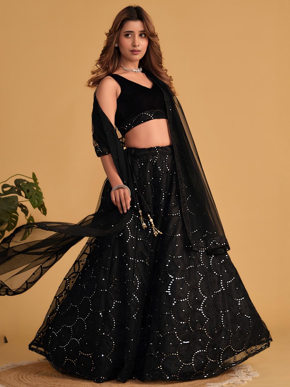 Sabella 5064 Black catalog wholesale lehenga shop in mumbai