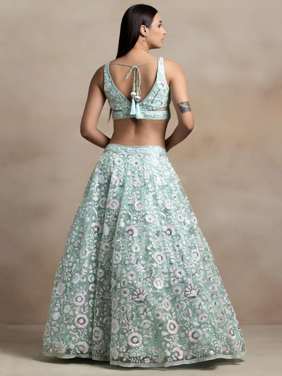 Sabella 5126 Blue catalog bridal lehenga wholesale market in delhi