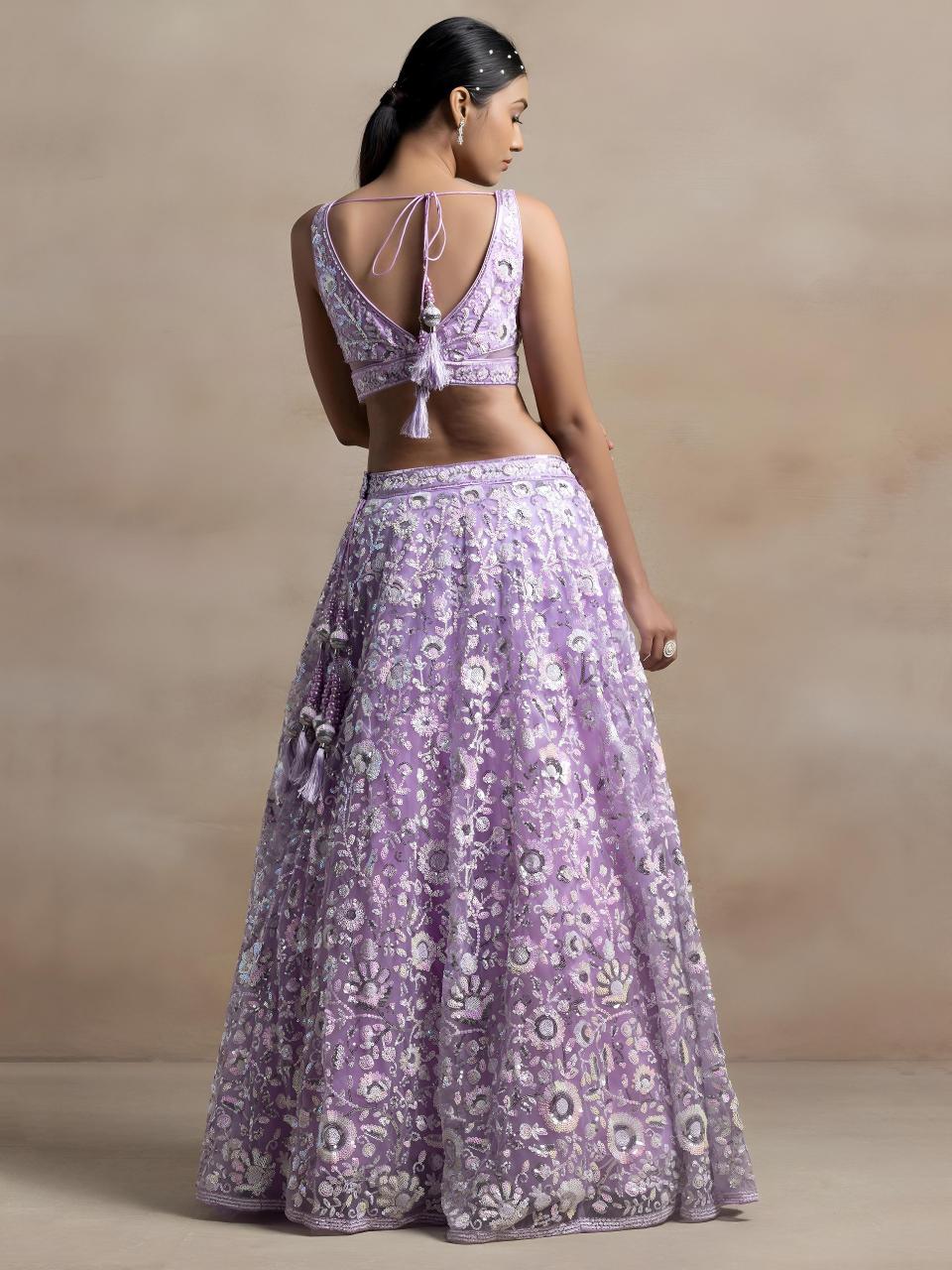 Sabella 5126 Lavender catalog ahmedabad lehenga choli wholesale market