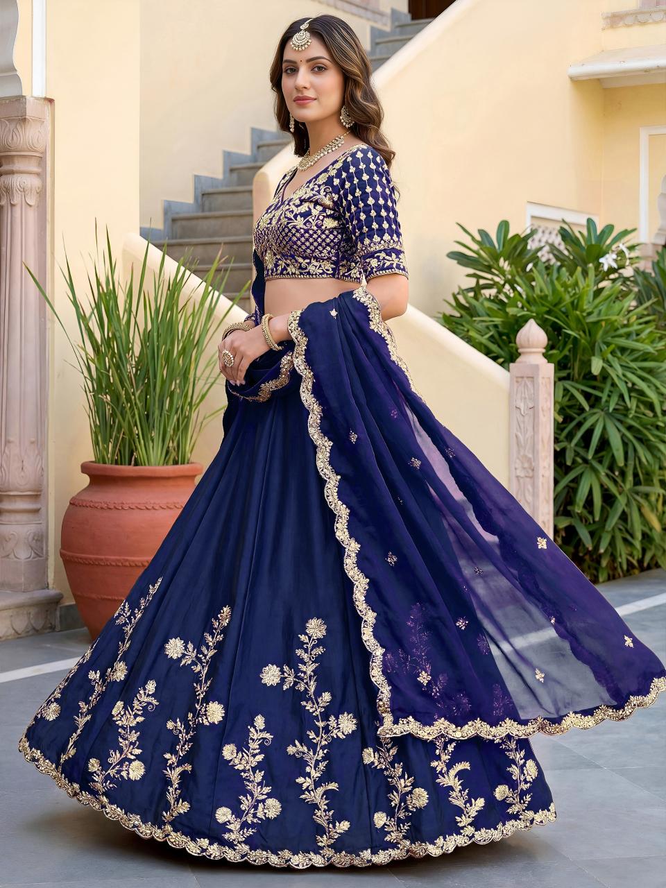 Sabella 5135 Blue catalog lehenga at wholesale price