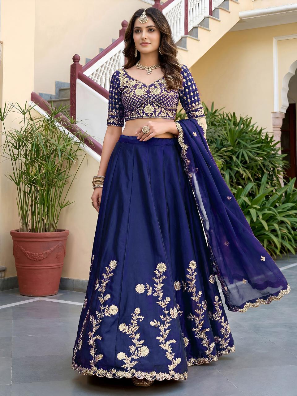 Sabella 5135 Blue catalog lehenga at wholesale price