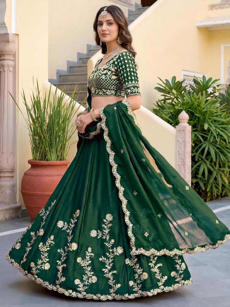 Sabella 5135 Green catalog lehenga choli wholesale market