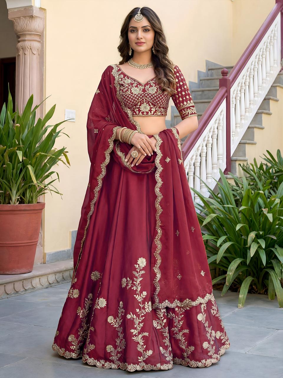 Sabella 5135 Maroon catalog lehenga choli wholesale market in surat