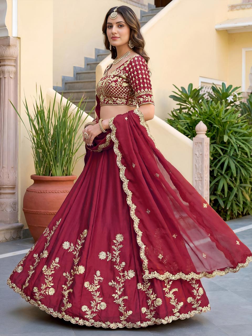 Sabella 5135 Maroon catalog lehenga choli wholesale market in surat