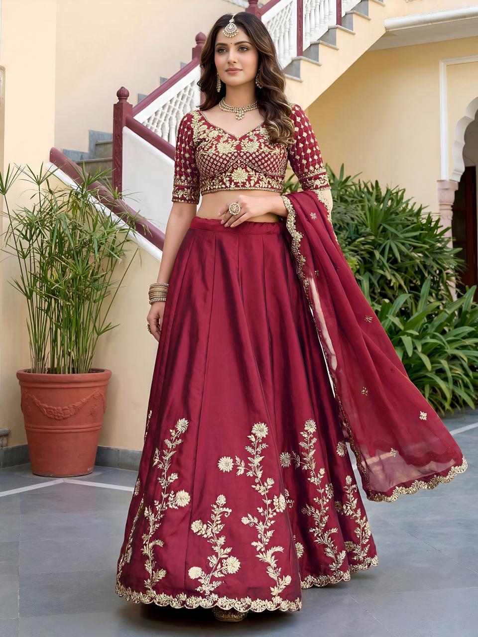 Sabella 5135 Maroon catalog lehenga choli wholesale market in surat