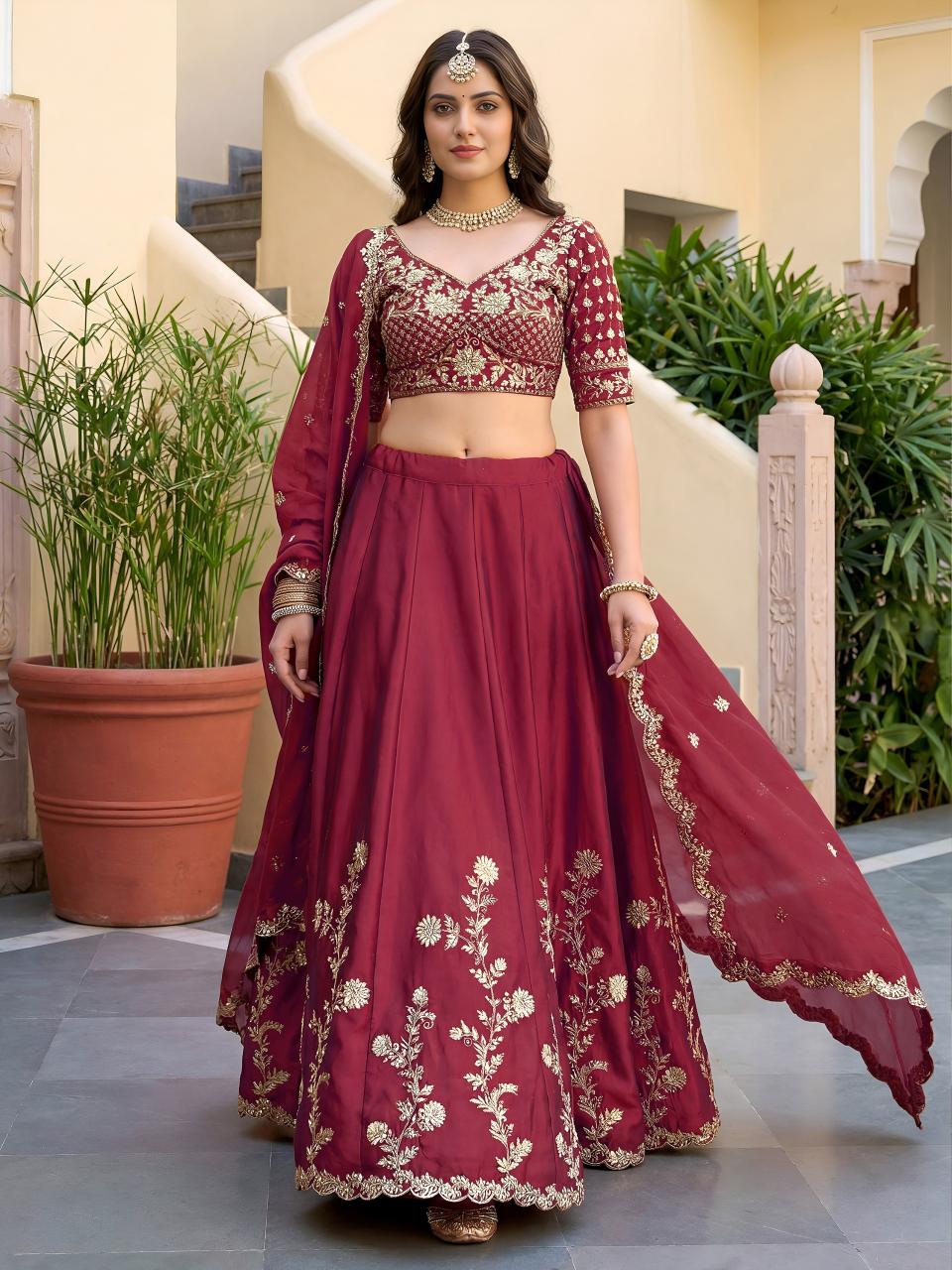 Sabella 5135 Maroon catalog lehenga choli wholesale market in surat