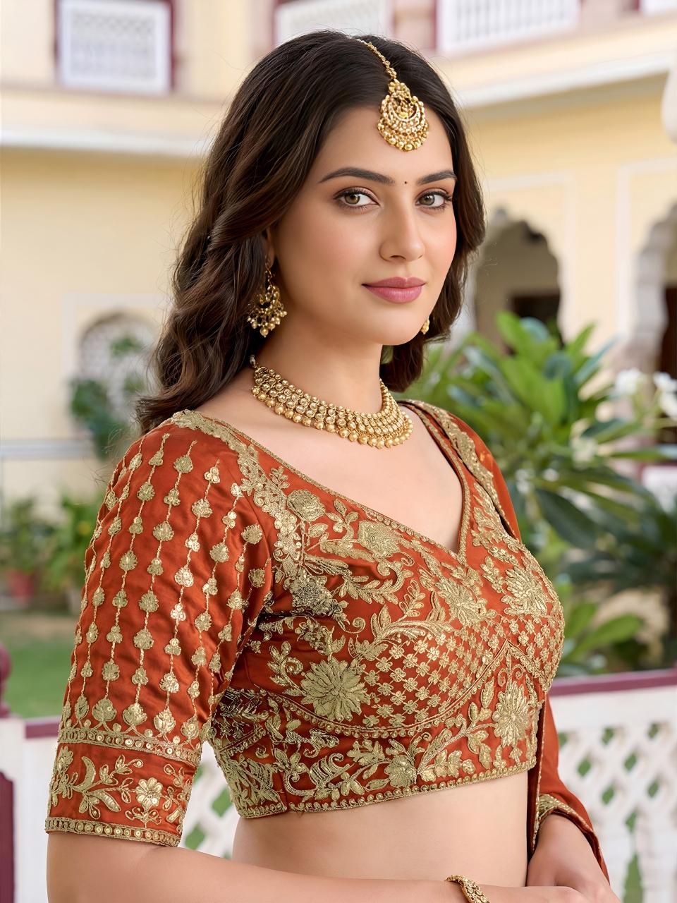 Sabella 5135 Orange catalog lehenga choli wholesale rate