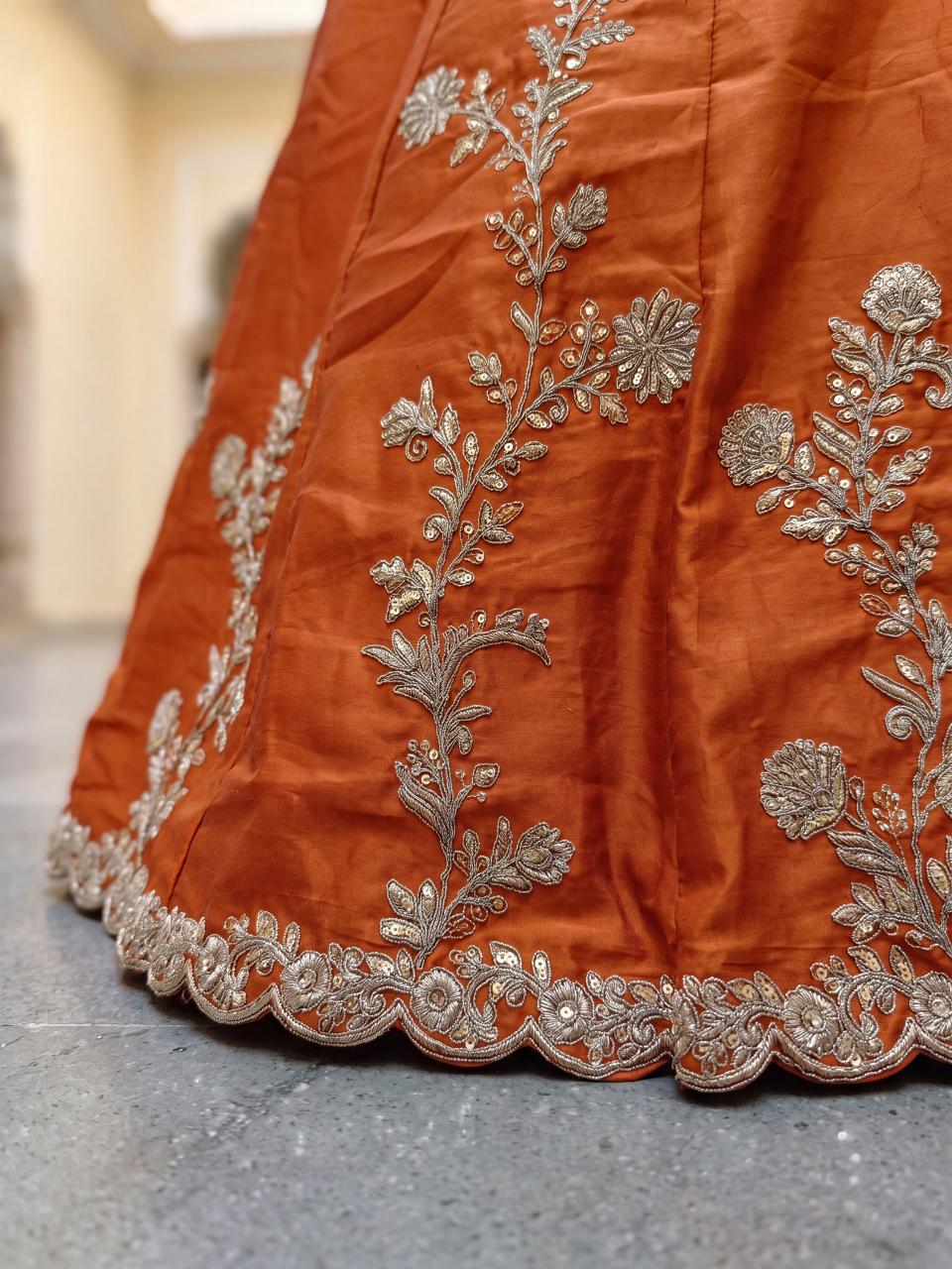 Sabella 5135 Orange catalog lehenga choli wholesale rate