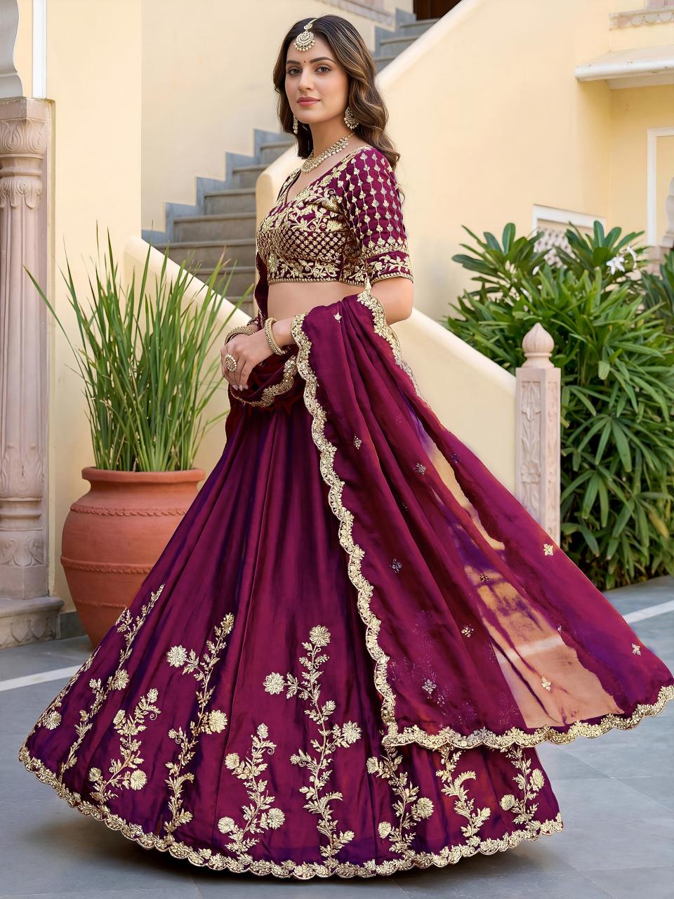 Sabella 5135 Wine catalog lehenga choli wholesale in bangalore
