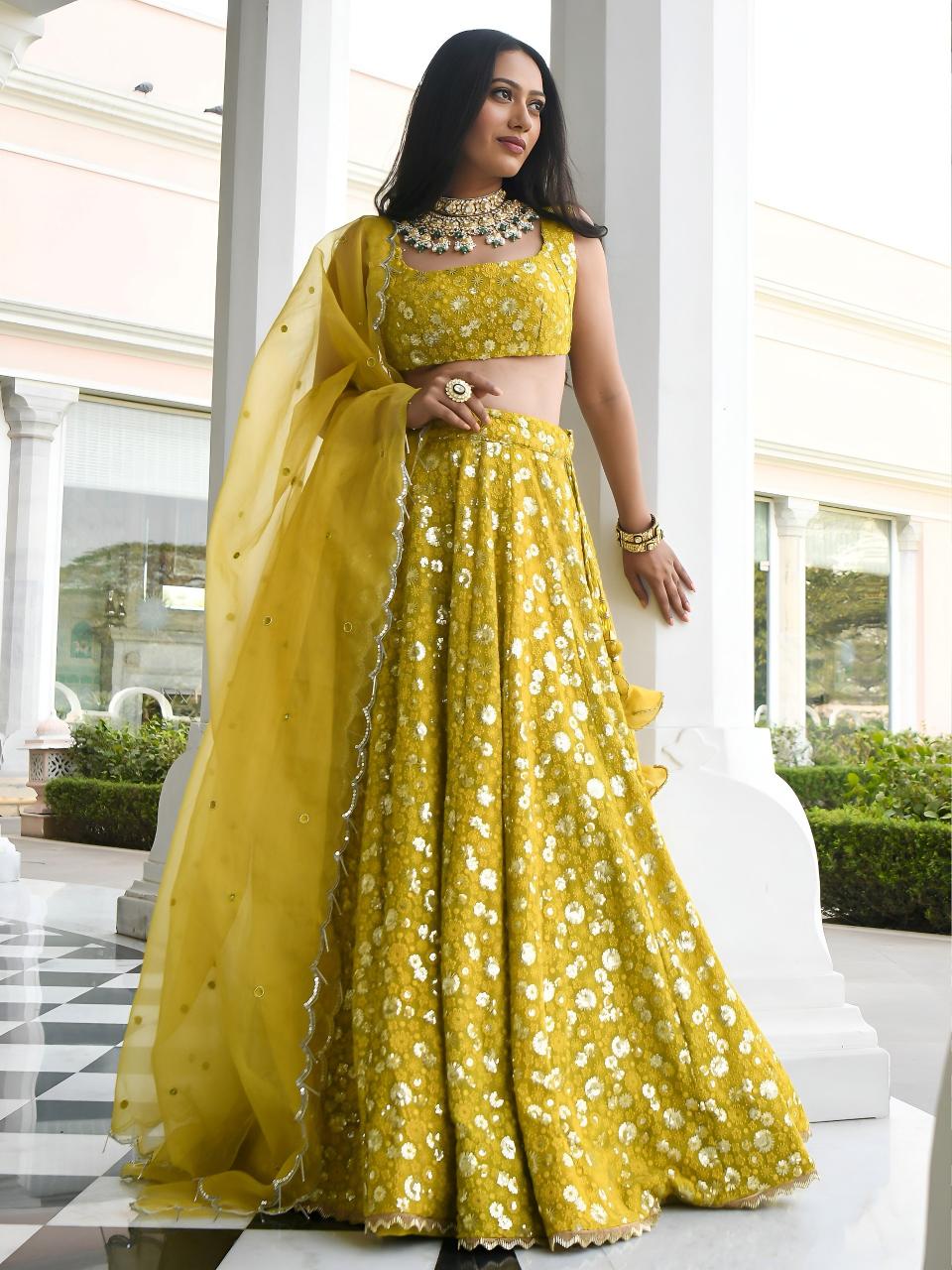Sabella 7084 Olive catalog lehenga online wholesale