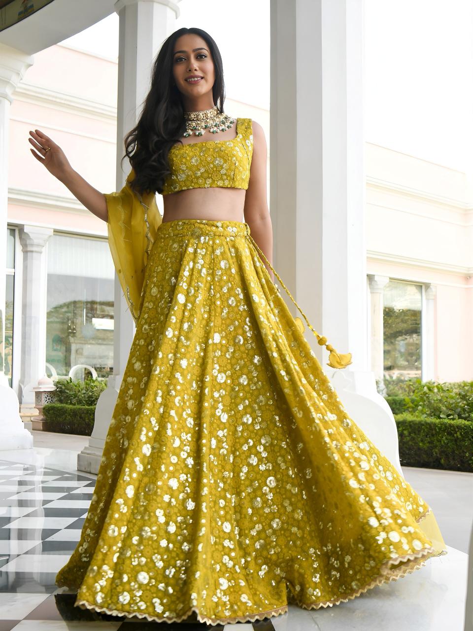 Sabella 7084 Olive catalog lehenga online wholesale