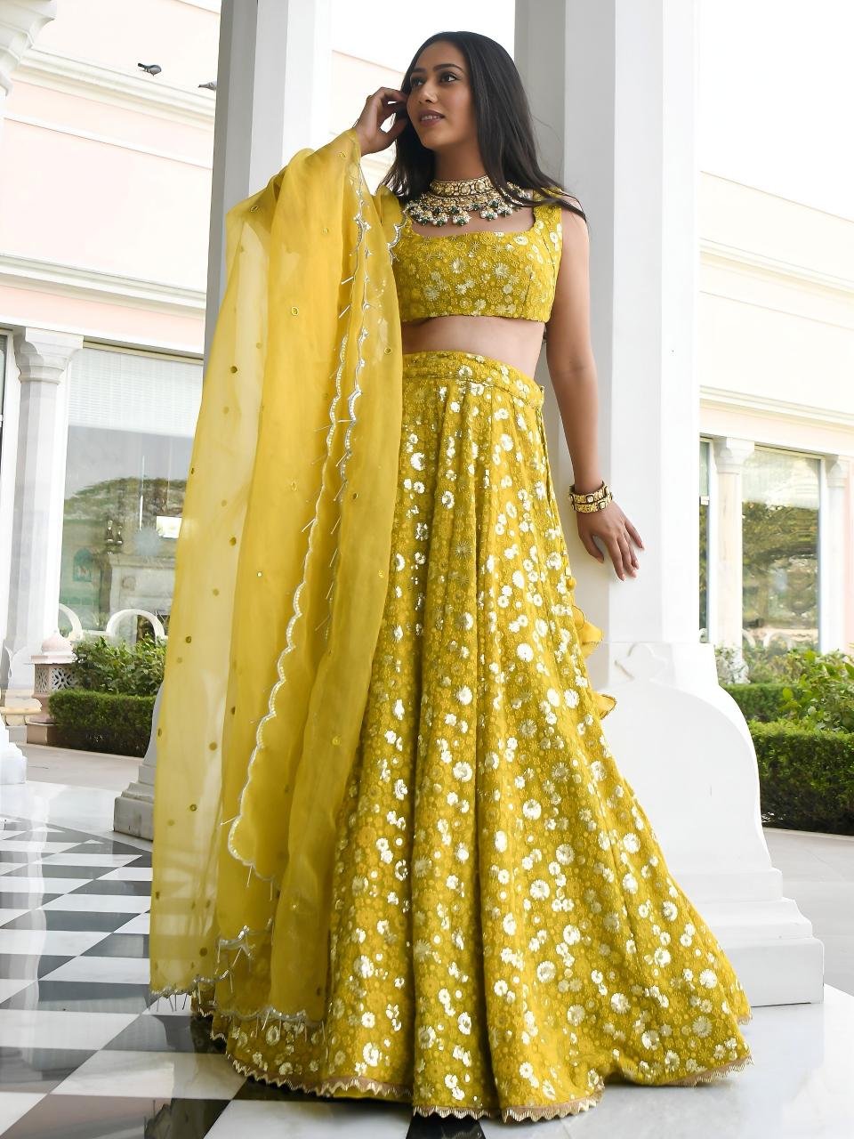Sabella 7084 Olive catalog lehenga online wholesale