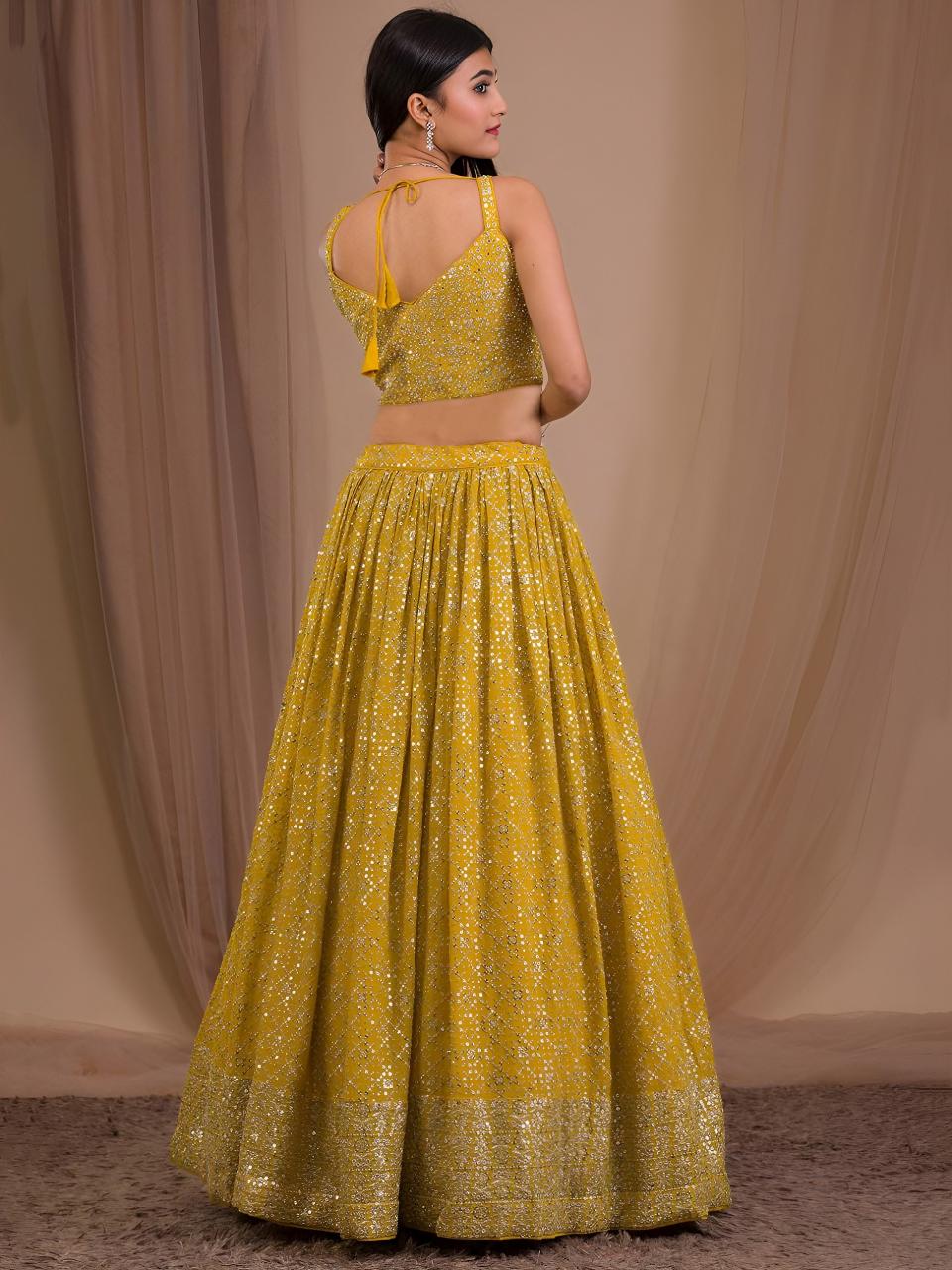 Sabella 7088 Yellow catalog surat wholesale lehenga online