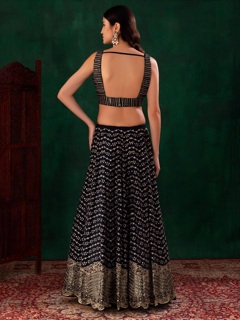 Sabella 7093 Blue catalog surat wholesale lehenga