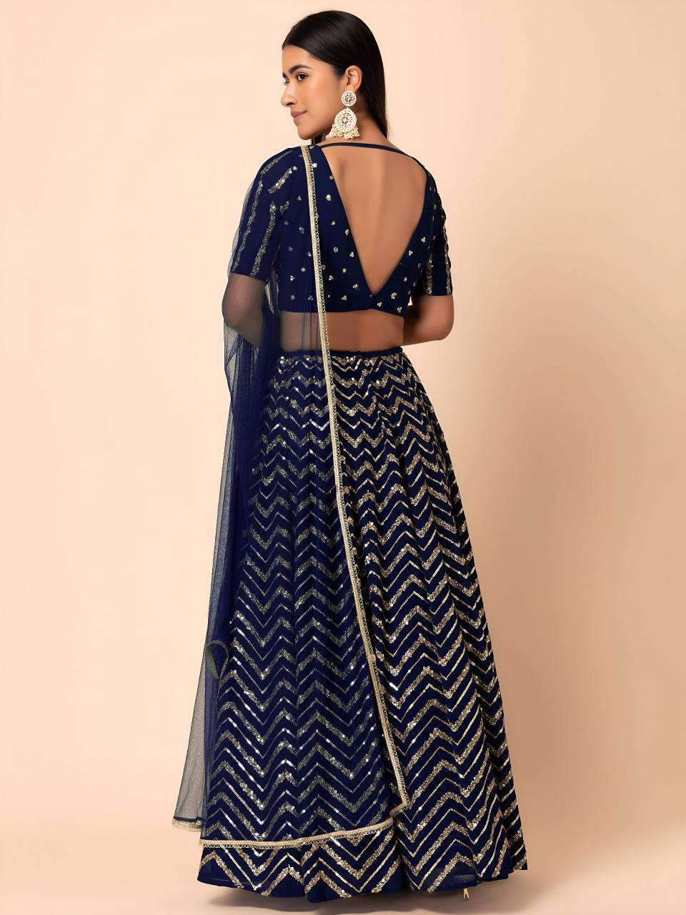 Sabella 7094 Blue catalog wholesale lehenga india