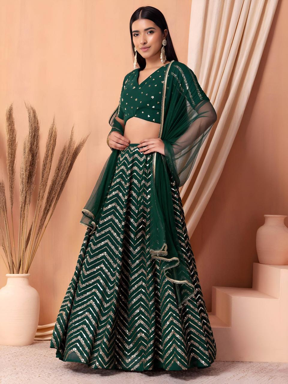 Sabella 7094 Green catalog wholesale lehenga in guwahati