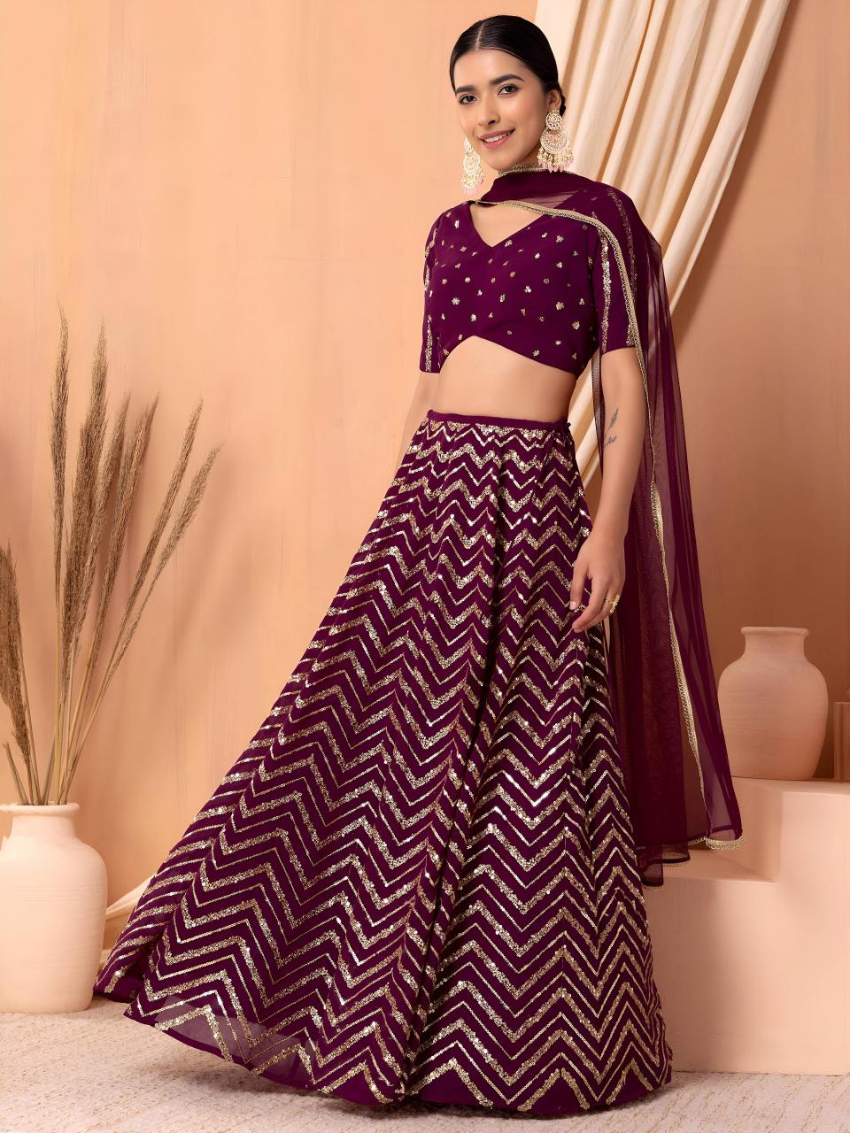 Sabella 7094 Maroon catalog wholesale lehenga in mumbai