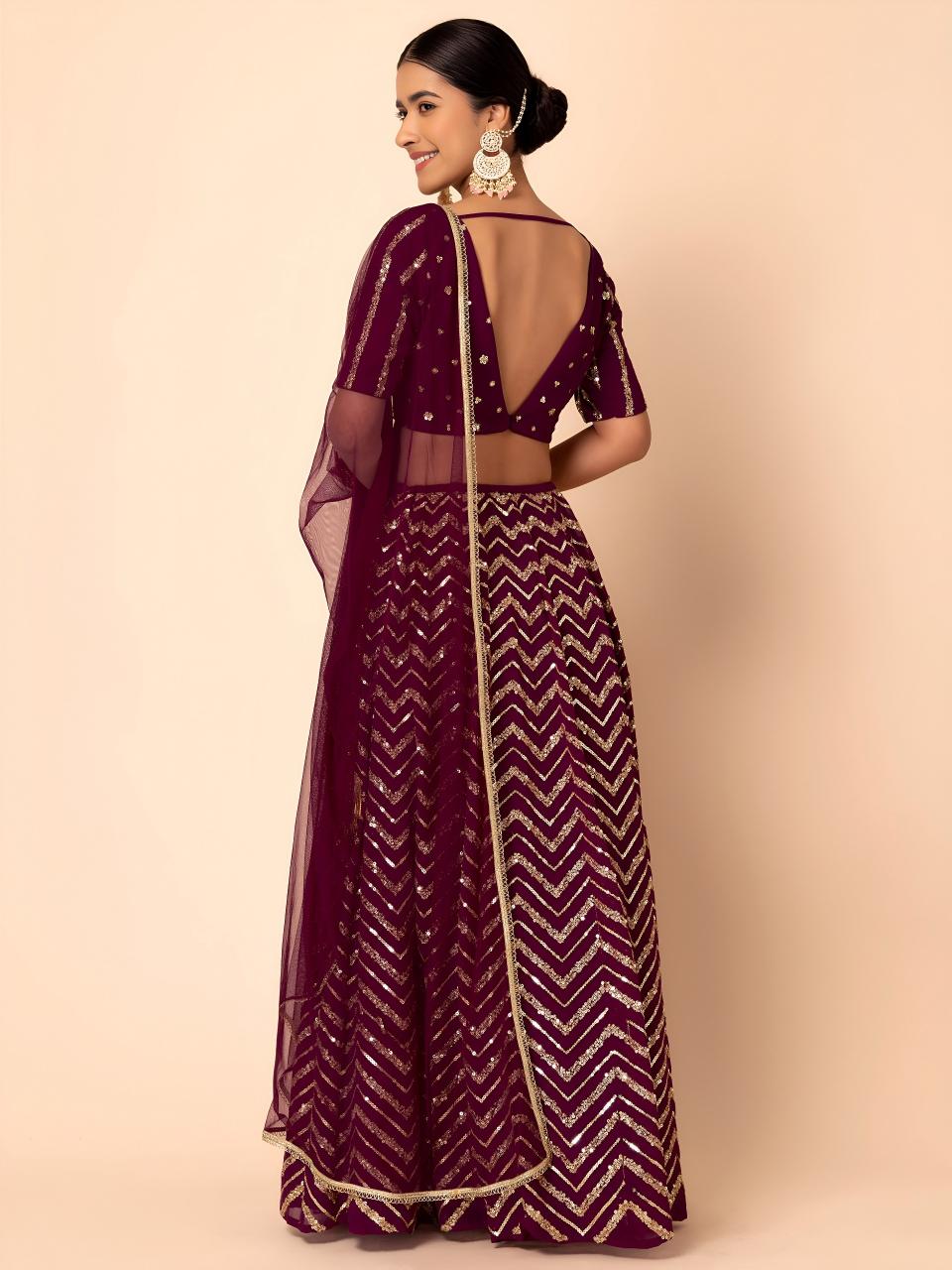 Sabella 7094 Maroon catalog wholesale lehenga in mumbai
