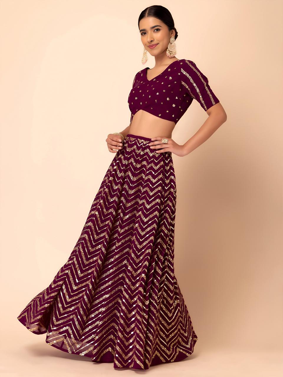 Sabella 7094 Maroon catalog wholesale lehenga in mumbai