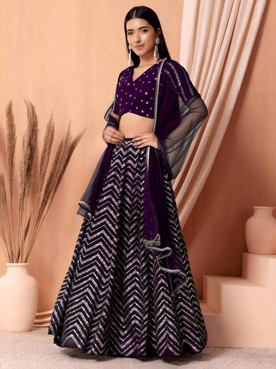Sabella 7094 Purple catalog wholesale lehenga manufacturers in india