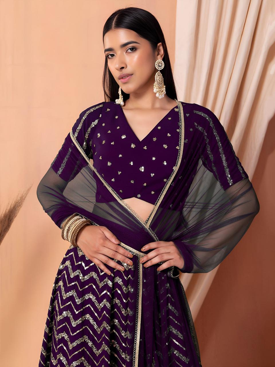 Sabella 7094 Purple catalog wholesale lehenga manufacturers in india