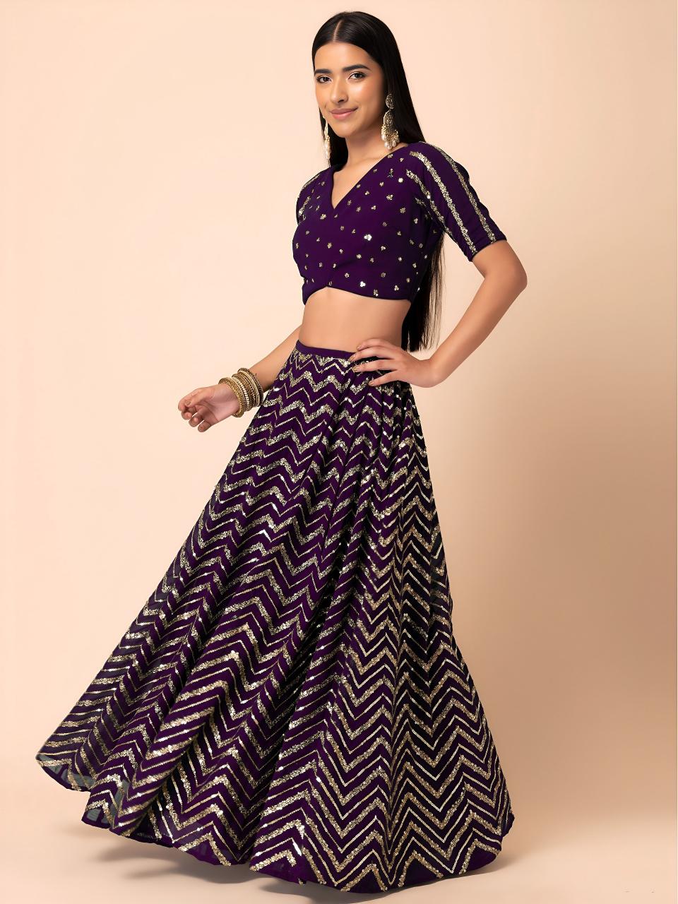 Sabella 7094 Purple catalog wholesale lehenga manufacturers in india