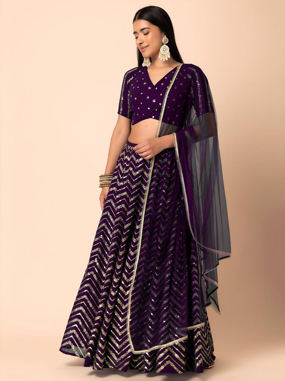 Sabella 7094 Purple catalog wholesale lehenga manufacturers in india
