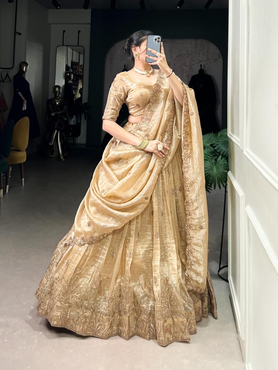Sabella Gold Crush vol 1 catalog lehenga wholesaler