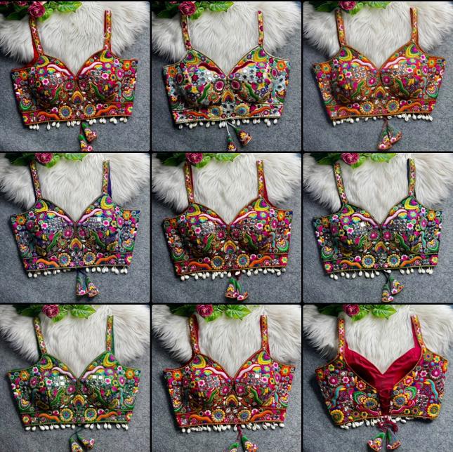 Sabella Heavy Italian Soft Silk catalog sleevless readymade blouse