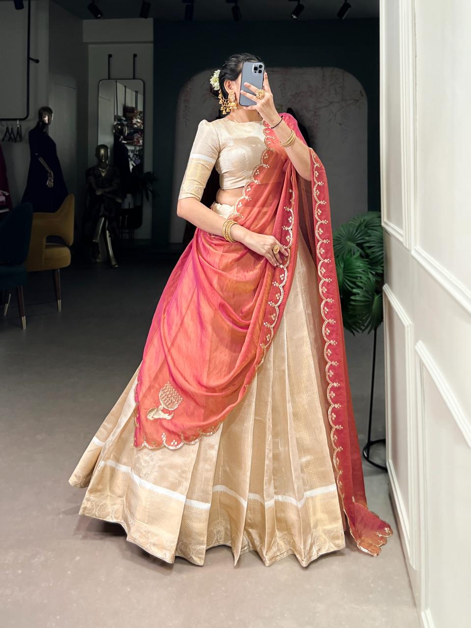 Sabella Jacquard Chex vol 1 catalog wholesale lehenga catalogue