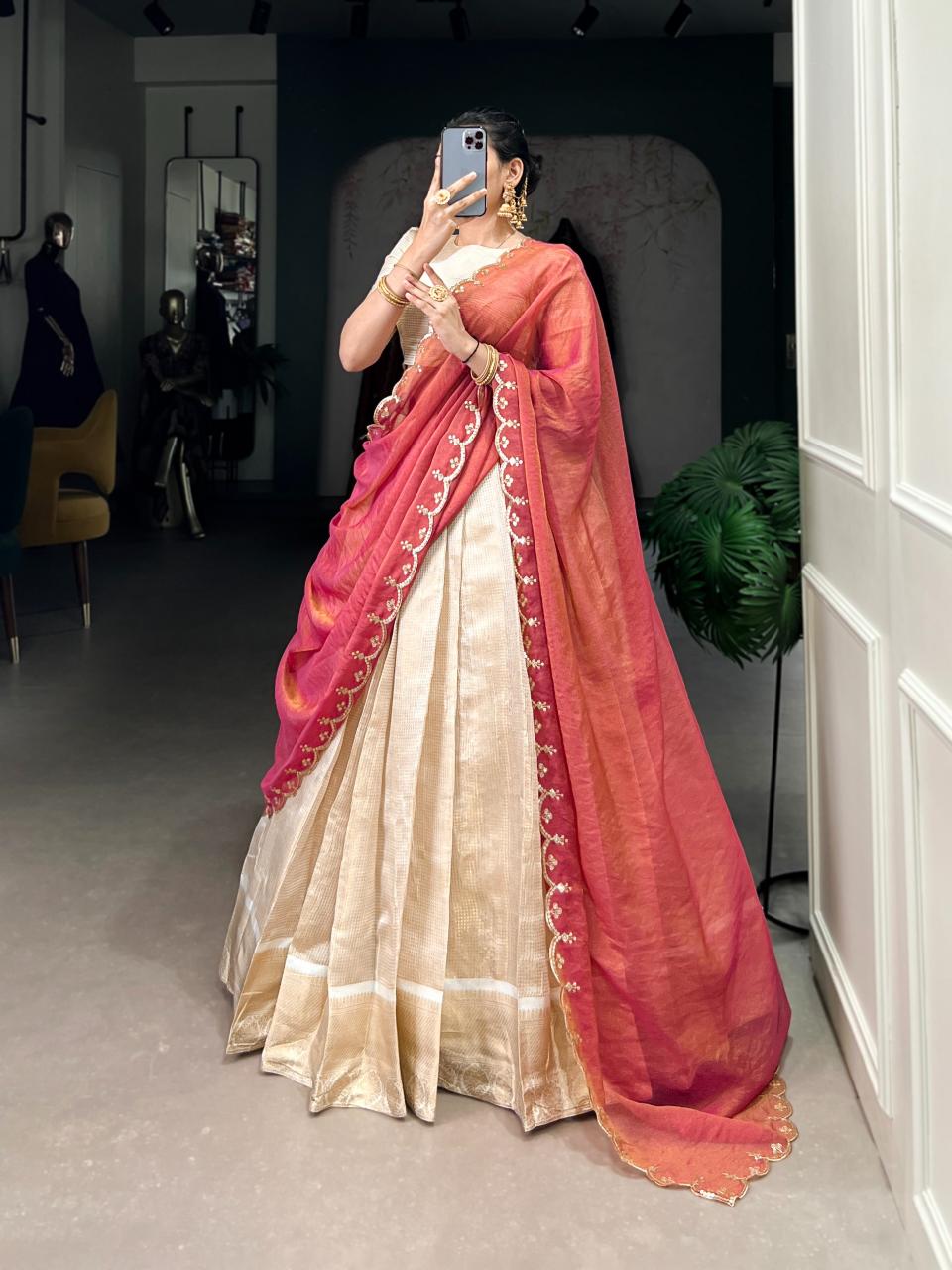 Sabella Jacquard Chex vol 1 catalog wholesale lehenga catalogue