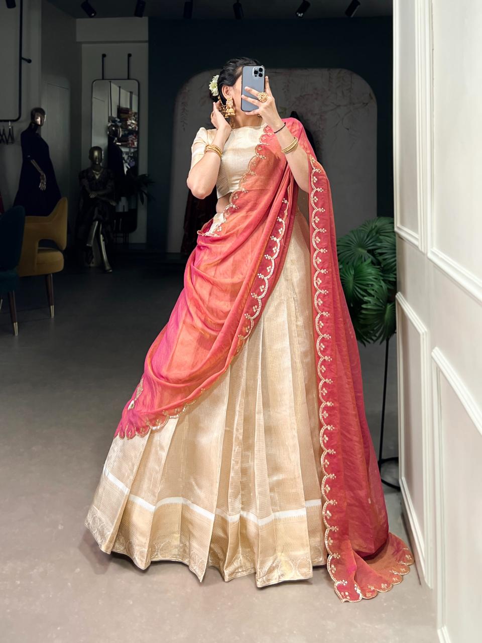 Sabella Jacquard Chex vol 1 catalog wholesale lehenga catalogue