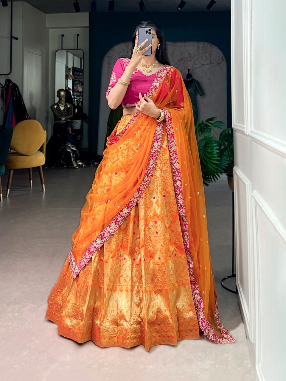 Sabella Jacquard Silk vol 1 catalog lehenga wholesale market