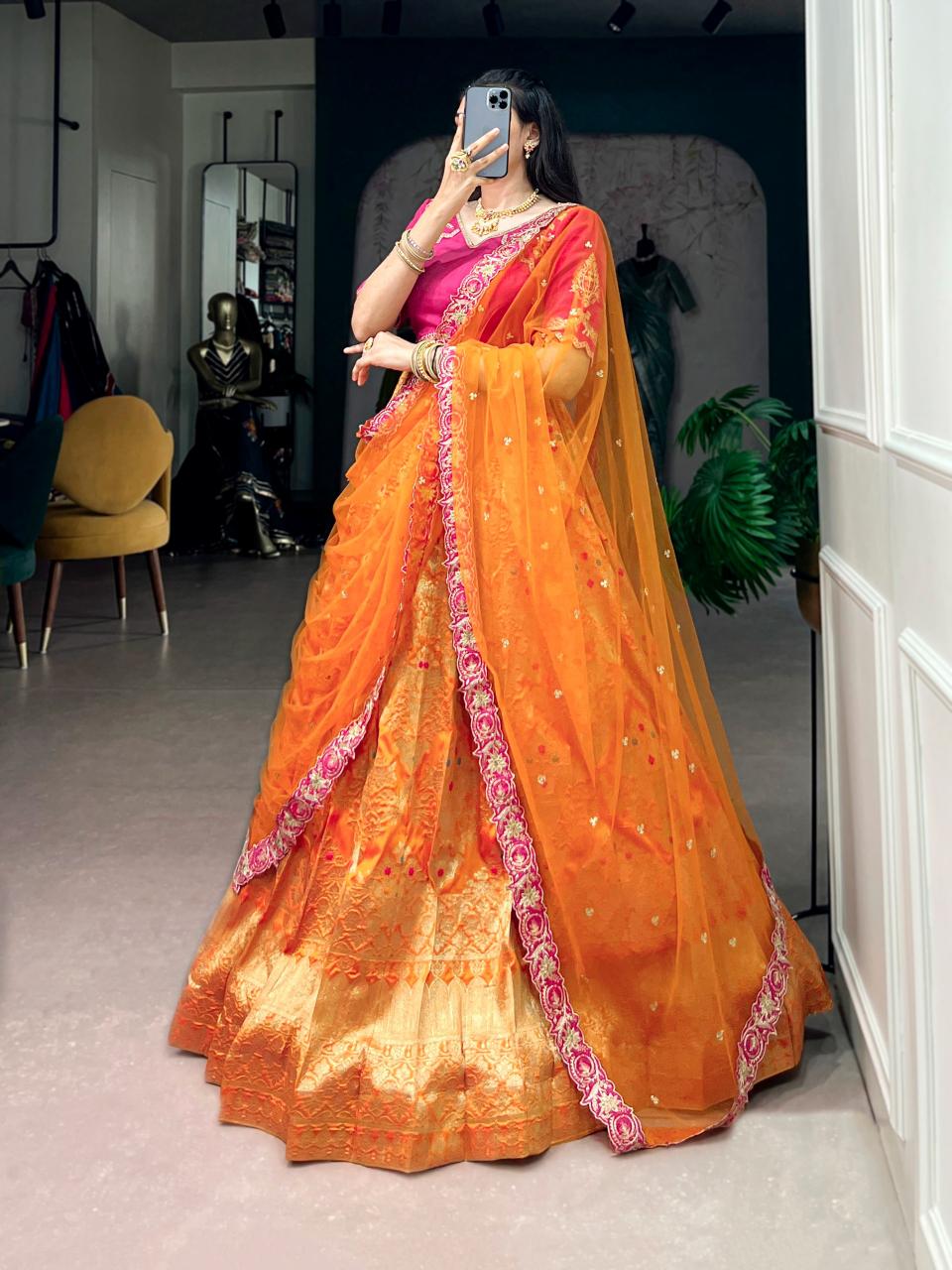 Sabella Jacquard Silk vol 1 catalog lehenga wholesale market