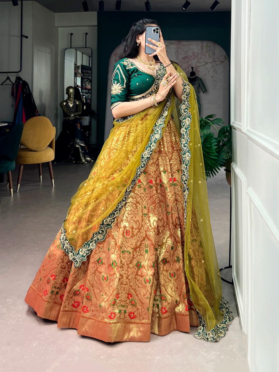 Sabella Jacquard Silk vol 1 catalog lehenga wholesale market