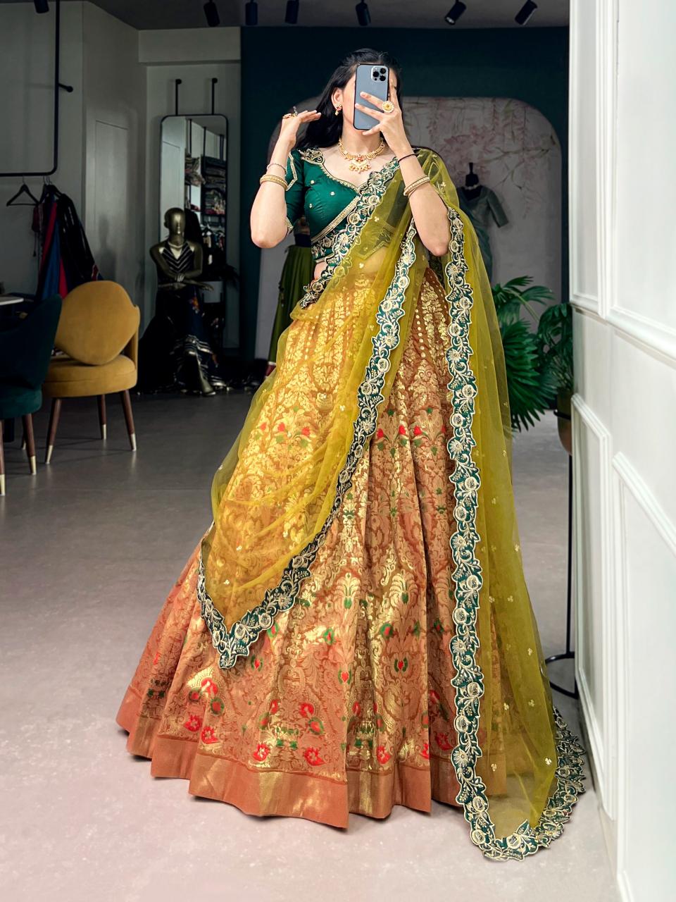 Sabella Jacquard Silk vol 1 catalog lehenga wholesale market