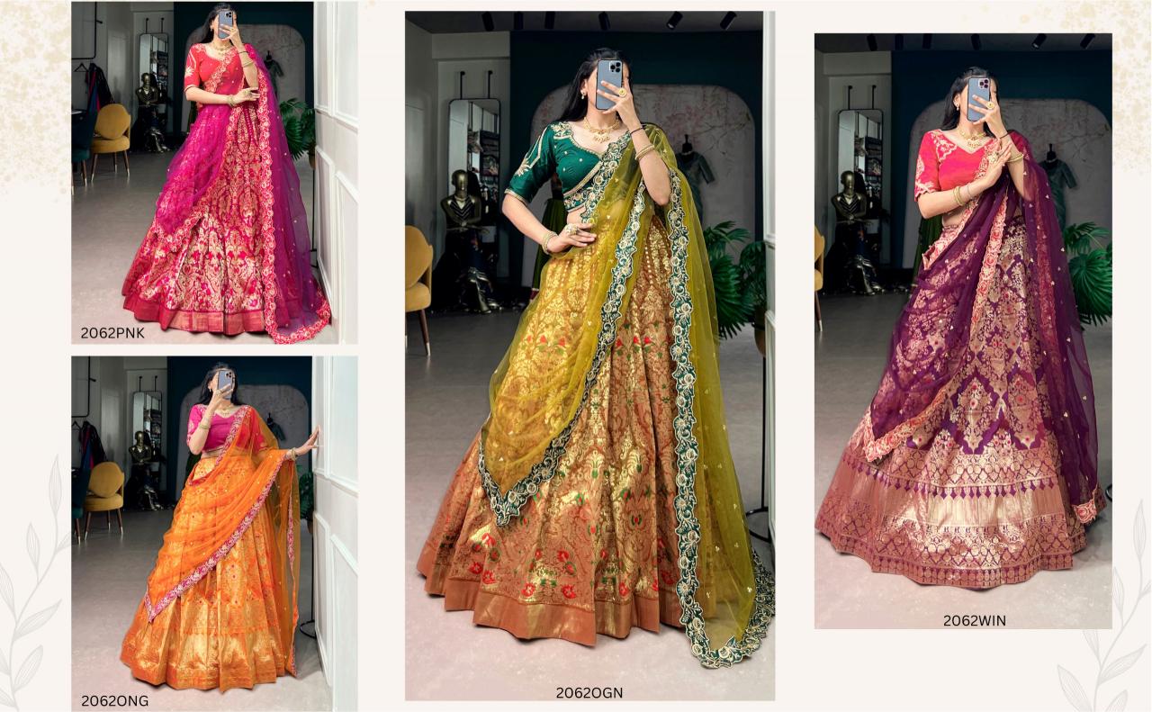 Sabella Jacquard Silk vol 1 catalog lehenga wholesale market