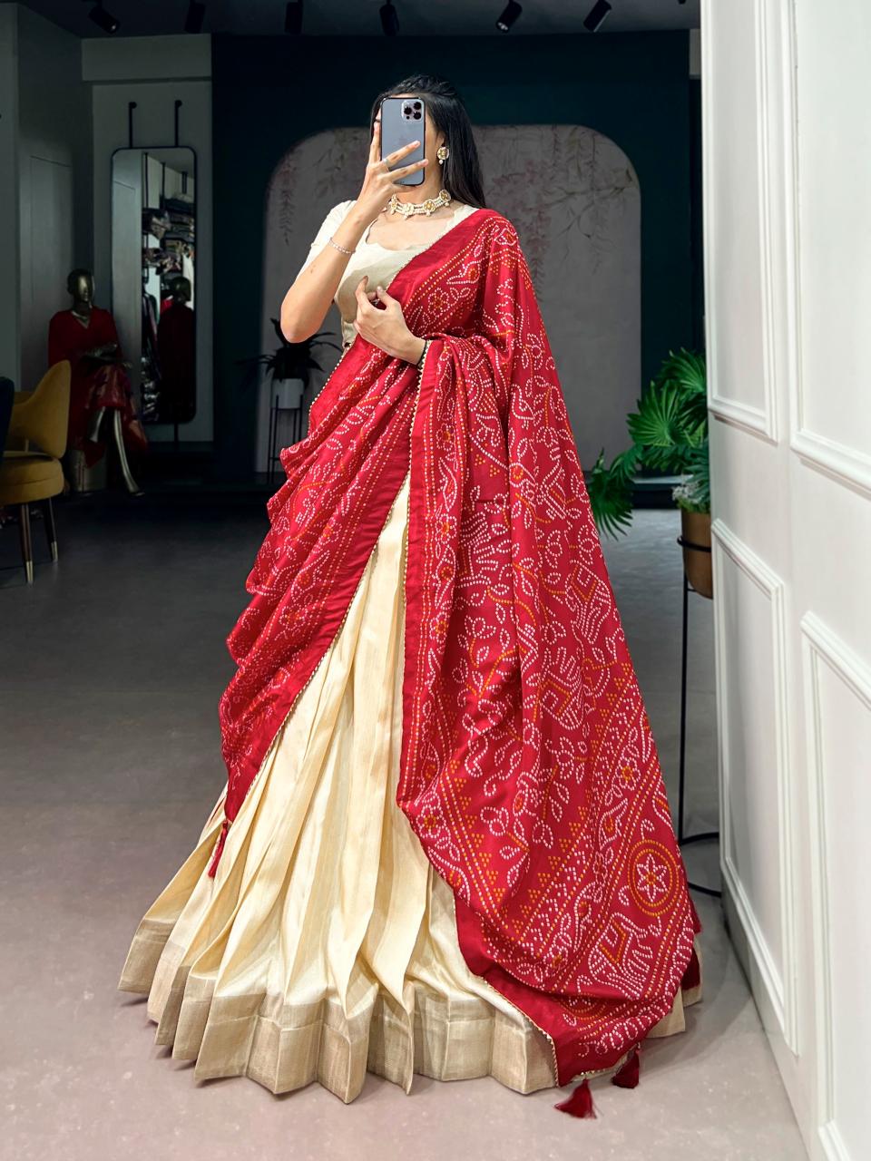 Sabella Poly Kotha Tasar catalog lehenga wholesale market in varanasi