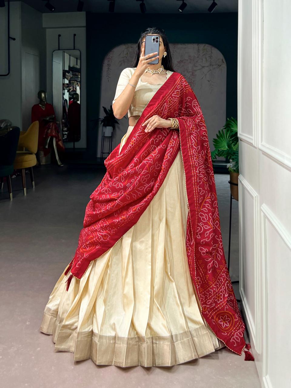 Sabella Poly Kotha Tasar catalog lehenga wholesale market in varanasi