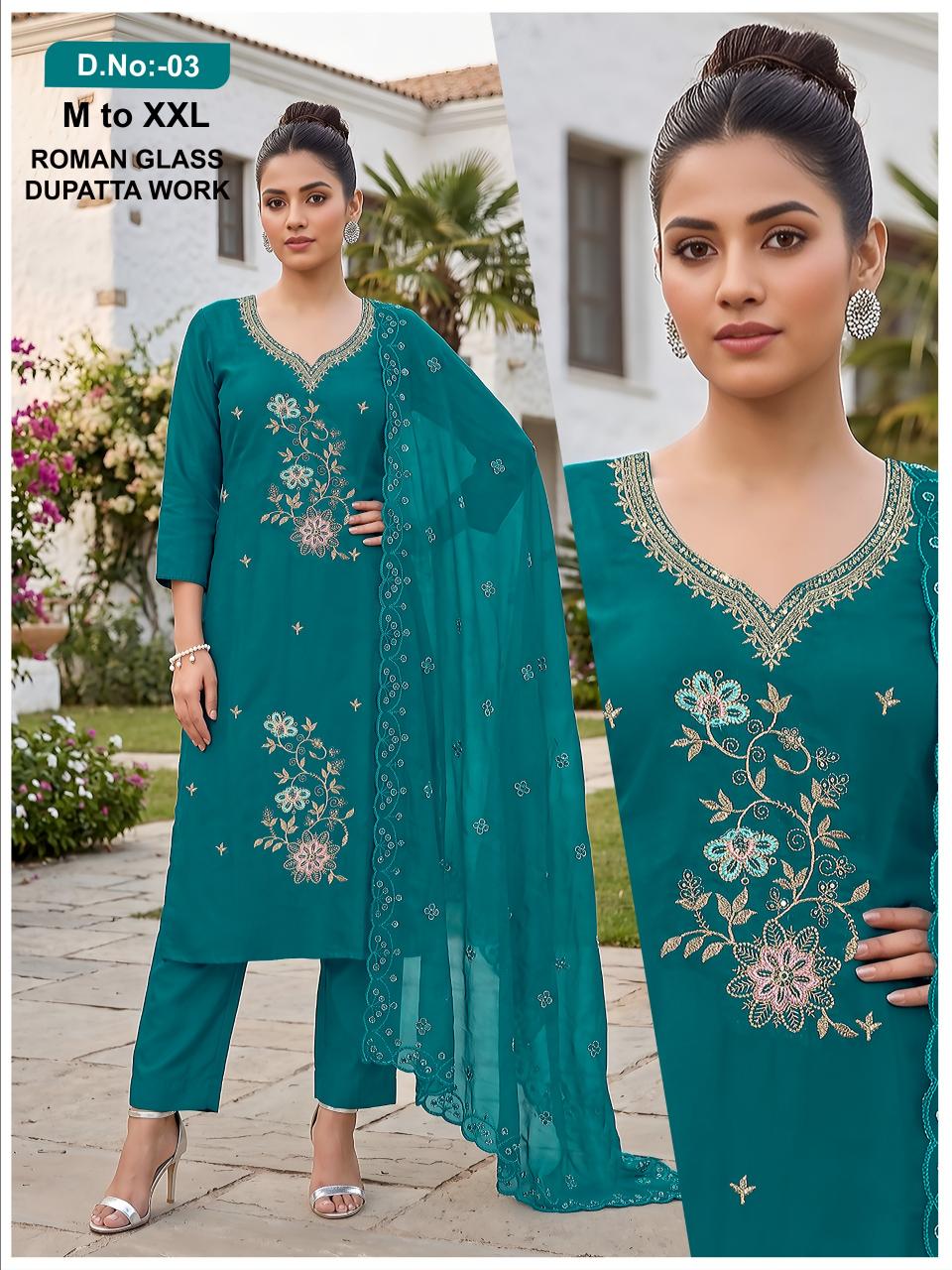 Sabella Roman glass vol 1 catalog co ord set wholesaler india